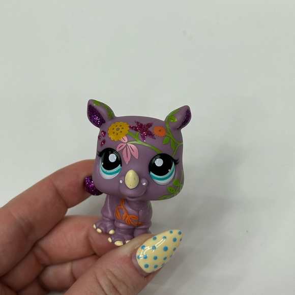 Littlest Pet Shop Other - Littlest Pet Shop Glitter Rhino #2342